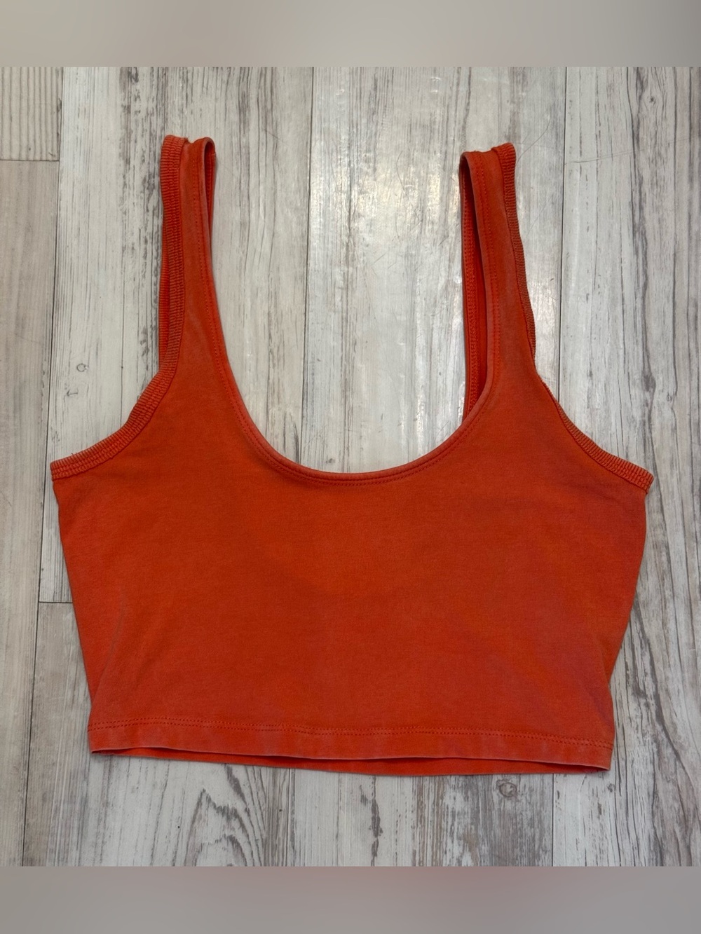 Free People Movement Vibrant Orange Cropped Tank Bralette Women’s Size Small